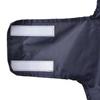 Dog Raincoat with Reflective Strips Polyester Navy Blue L