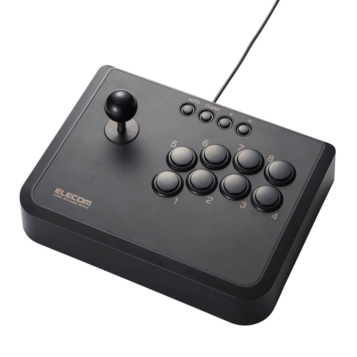 

ELECOM arcade stick USB connection 2 axes 10 buttons compatible with PlayStation Black [2007 model] [also 3] JC-AS01BK
