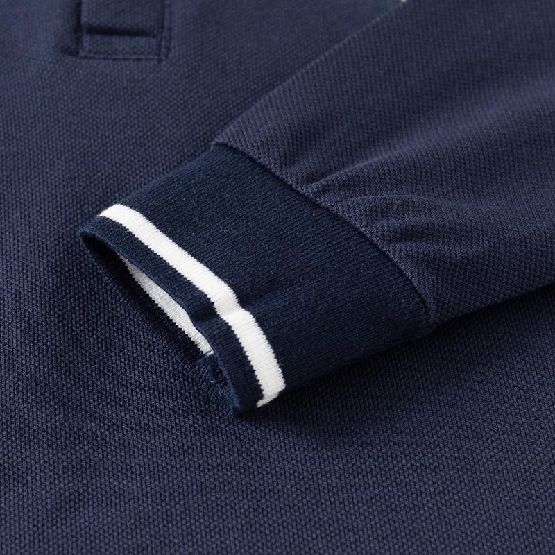 Kids Boys Long Sleeve Polo Shirt Turn Down Collar Casual Bottoming Tops