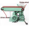 915 Desktop Belt Sander Parts: Roller, Driven Pulley, Driving Pulley, Leather Polisher