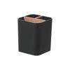 Simple Bamboo Divided Pencil Storage Box Plastic Organizer Makeup Brush Holder Large Capacity Flower Vase School