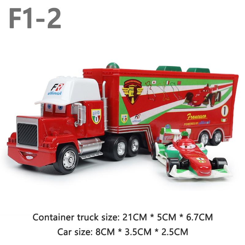 Pixar Cars Truck Model Car 1/55 Die Casting Eugene Carbureski Container Trucks Racing Toy Birthday Gifts Kids Toys Collectibles