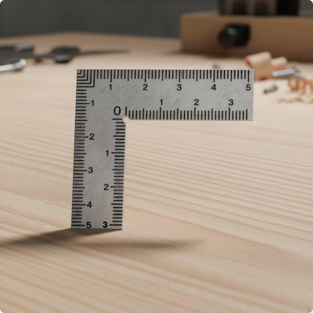 Right Angles Ruler Thickened Carpentry Square Steel for Woodworkers, Carpenters,