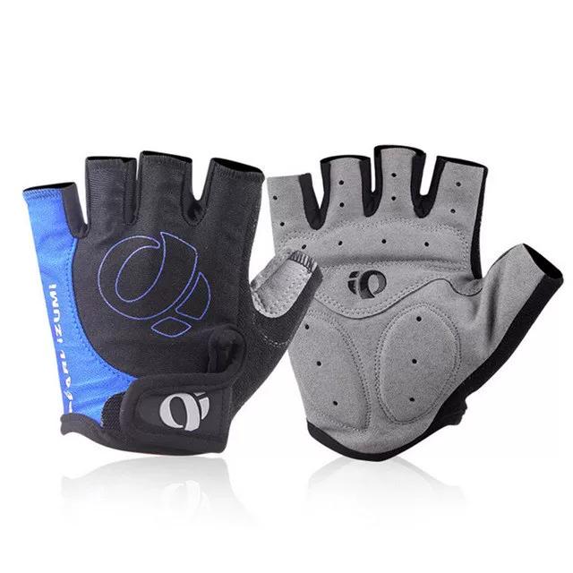 1Pair Half Finger Cycling Gloves Anti-Slip Anti-Sweat Gel B