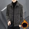 High-End Wollmantel, Herren Revers Freizeitjacke, Herbst und Winter Business Woll-Oberteil mit Fleece und Verdickung