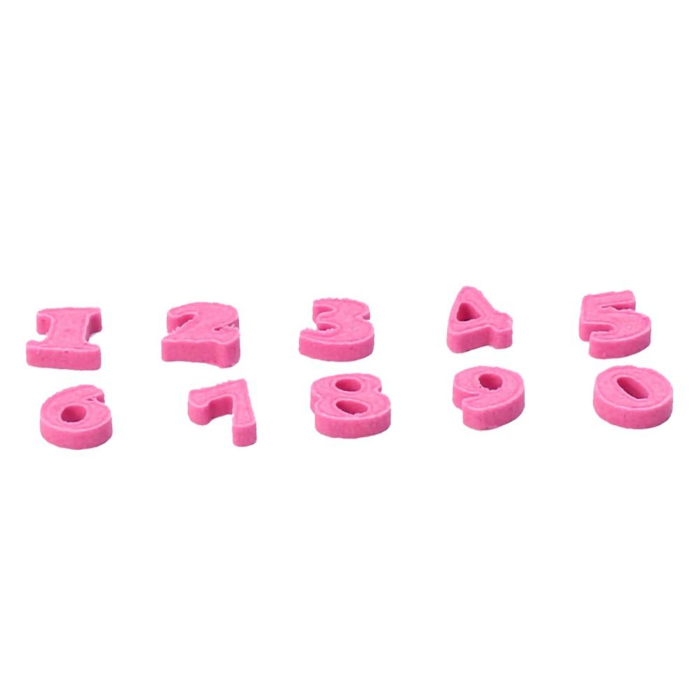 10PCS Food Grade Plastic Number Cookie Stamp Fondant Stamper Mold  Cookie Fondant Pastry Making
