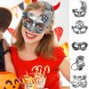 Party Eyewear Masquerade Half-face Mask Gear Steampunk Retro Silver-plated Polished Cosplay Mask Men Women Halloween Costume