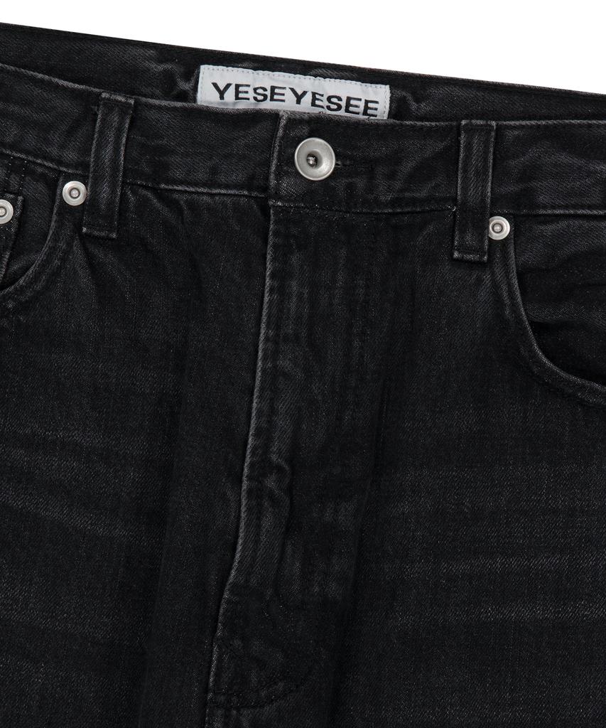YESEYESEE Standard Denim Pants Black