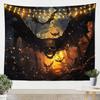 Gothic Skull Tapestry Skeleton Tapesrties Décor Living Room Bedroom Halloween Night Wall Hangings Art Black White Tapestry Wall