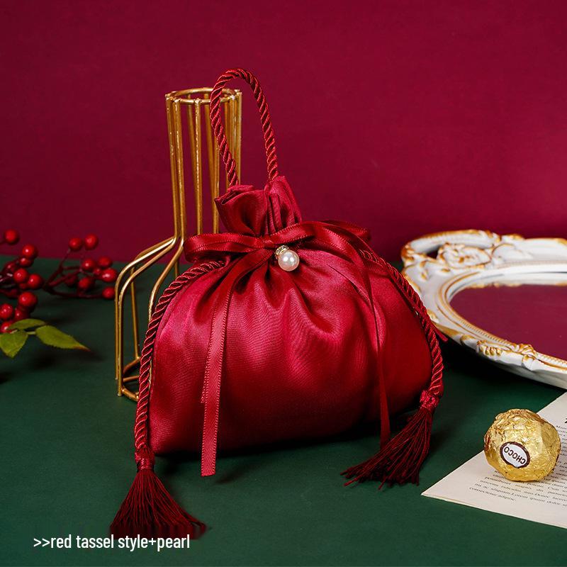 Elegant Wedding Candy Gift Handbag: High-End Handheld Sugar Box