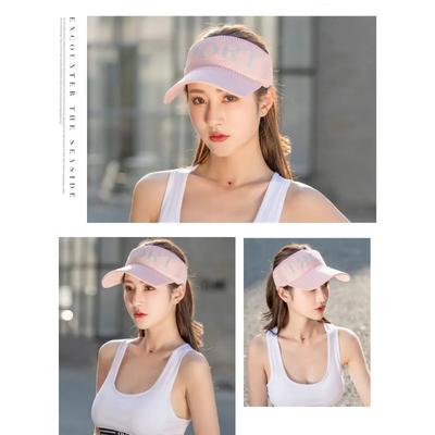 Frühlings- und Sommer-Damen-Sport-Sonnenhut leerer Topfhut Woll-Schildmütze Strickmütze Outdoor-Sonnenschutz Sonnenhut Großhandel