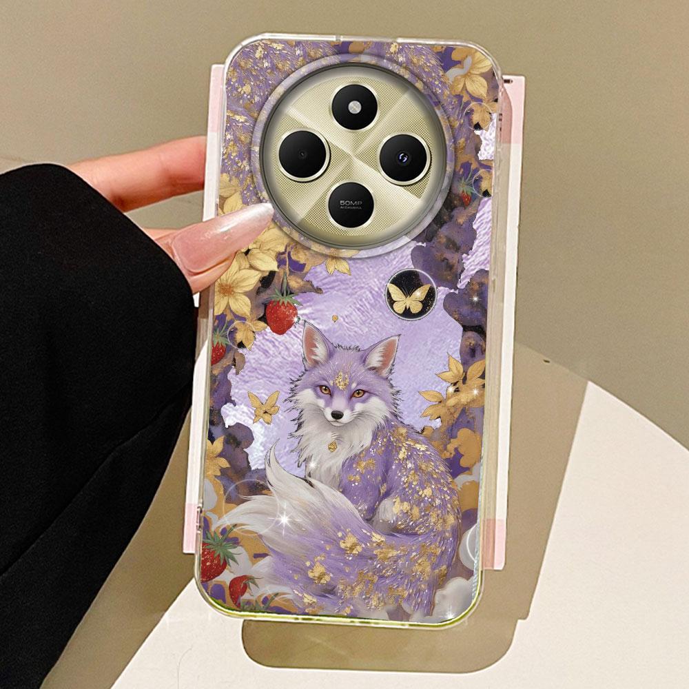 

Черный Кот Лис Вихревая Текстура Чехол для Телефона для Xiaomi Redmi Note 14 13 12 11 11S 10 9 8 Pro 9C 13C 14C A5 A3 A4 A3X A1 A2 9A Чехол Redmi Note 13 4G белый