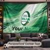 Wall Hanging Tapestry Custom NameIreland Rugby Pattern Personalized Printed Fabric Wall Decor