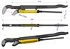 Swedish adjustable pipe pliers, jaw type , max. opening 103mm, length 652mm Waryński