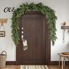DIY Christmas Floral Arrangements 4/6FT Artificial Cedar Garland, Real Touch Pine Garland Decoration, Faux Winter Wreath, Realistic Commercial Display