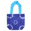 Tie-Dye Cotton Tote Bag Blue Rings 38x42x12cm