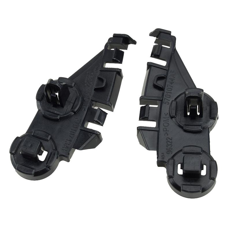 

57010745AF 57010745AE 2Pcs Black Car Front Bumper Support Bracket Fit For Chrysler 300 2011-2018 57010744AF 57010744AE