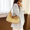 2026 Summer Fashion Women's Large Capacity Woven Straw Tote - Casual Single Shoulder Underarm Bag