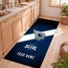 Edmonton Oilers Customizable name kitchen floor mat easy to clean and wipe down Suitable for kitchens living rooms and entryways—a perfec