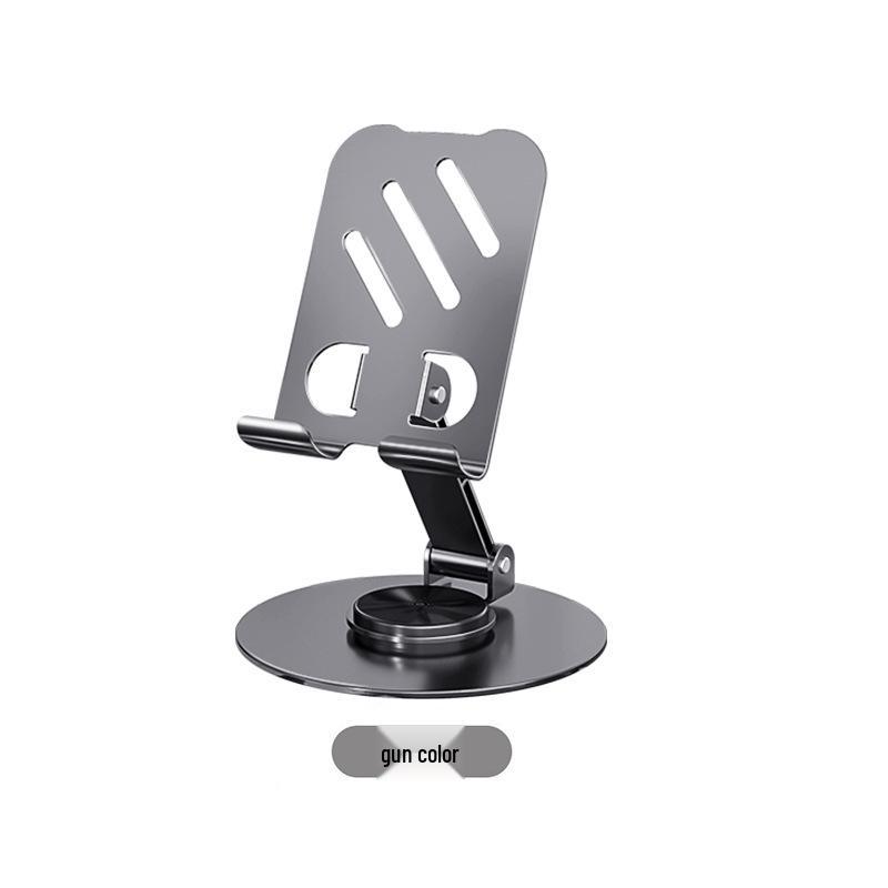 Walnut Wood Grain Rotatable Foldable Phone & Tablet Stand - Universal Portable Desktop Holder & Gift.