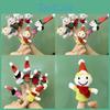 Toys Plush Christmas Family Kiss Six Character Dad Finger Set Early Education