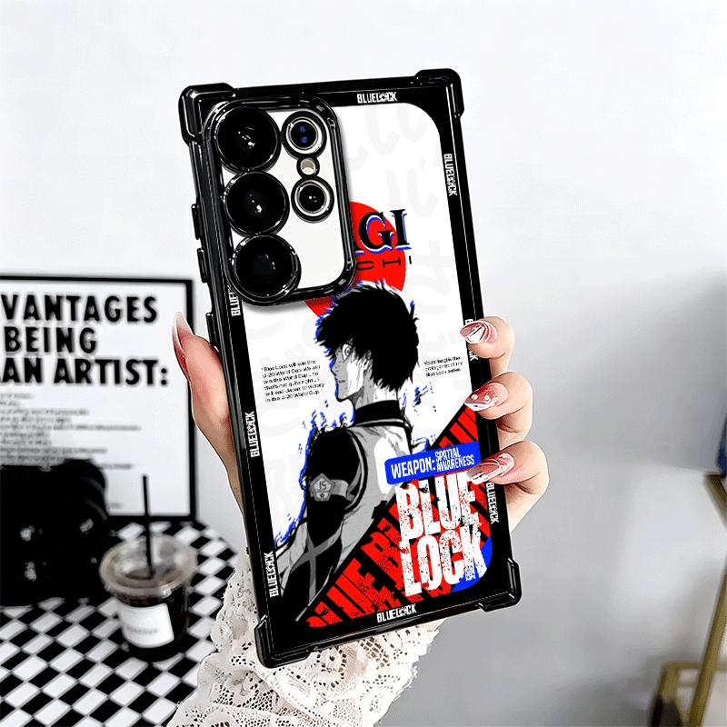 Anime Blau L-Lock Manga Weiche Handyhülle Für Samsung Galaxy S26 Ultra S25 Edge S24 FE S23 Plus S22 S21 + S20 Beschichtung Anti-Fall Fu