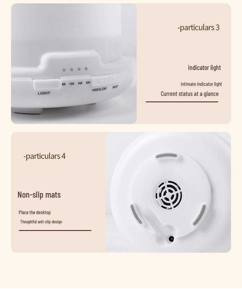 Compact 500ML Remote Controlled Ultrasonic Aroma Diffuser & Humidifier with Silent Muji Style for Bedroom