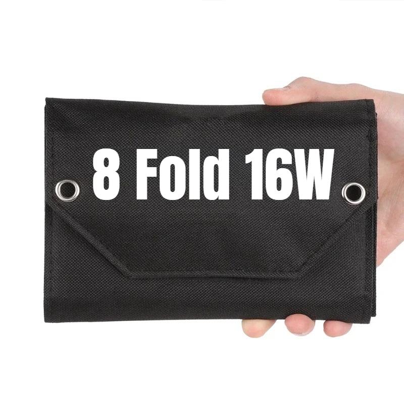 Składany Panel Słoneczny 4W 8W 12W 10W 16W 5V USB Przenośna Składana Torba Ładowarka Baterii do Telefonu Kemping Zewnętrzny Wodoodporny Power Bank