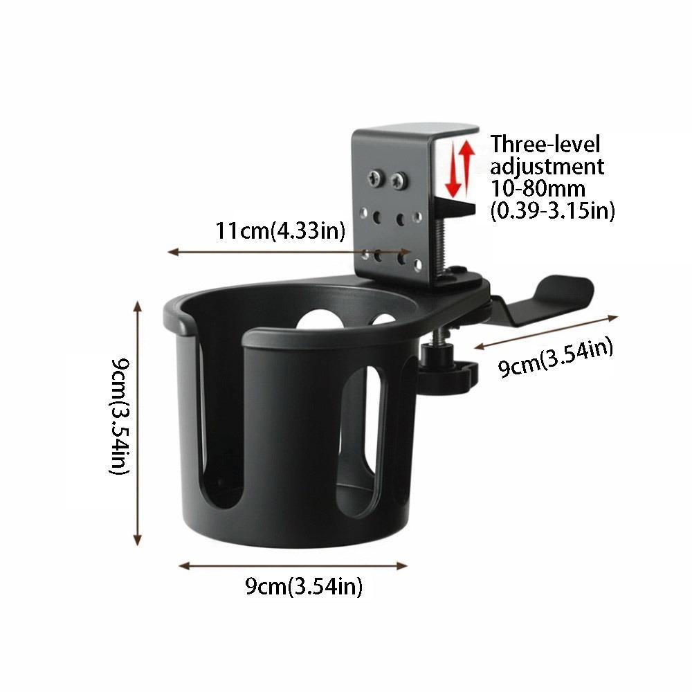 360 Degree Rotating Desk Mug Bracket Non Slip Clip On Cup Holder Table Cup Holder Home Office
