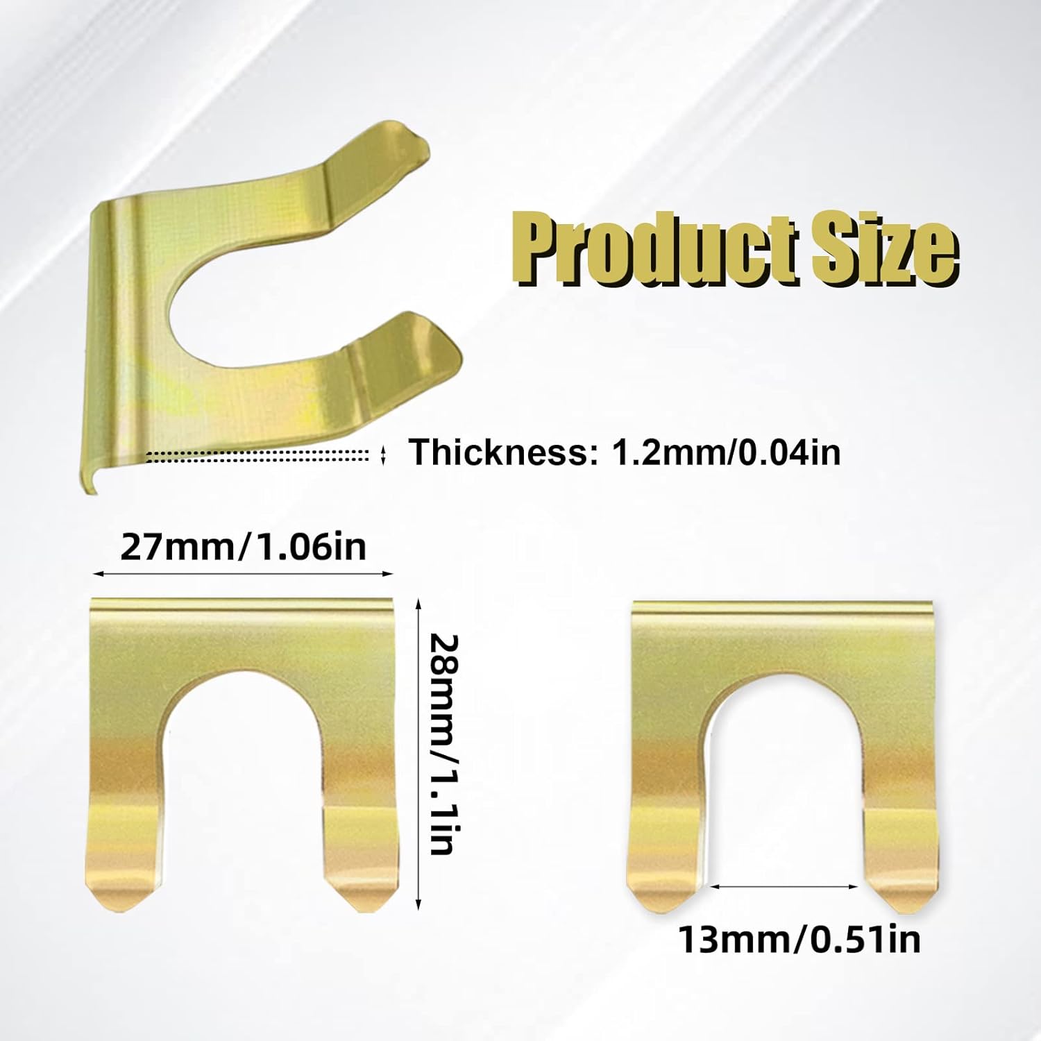 15 штук Металлические U-образные фиксаторы тормозных трубок, Кронштейн тормозного шланга, Зажим троса стояночного тормоза, Запасной фиксирующий зажим для шланга, Тормоз