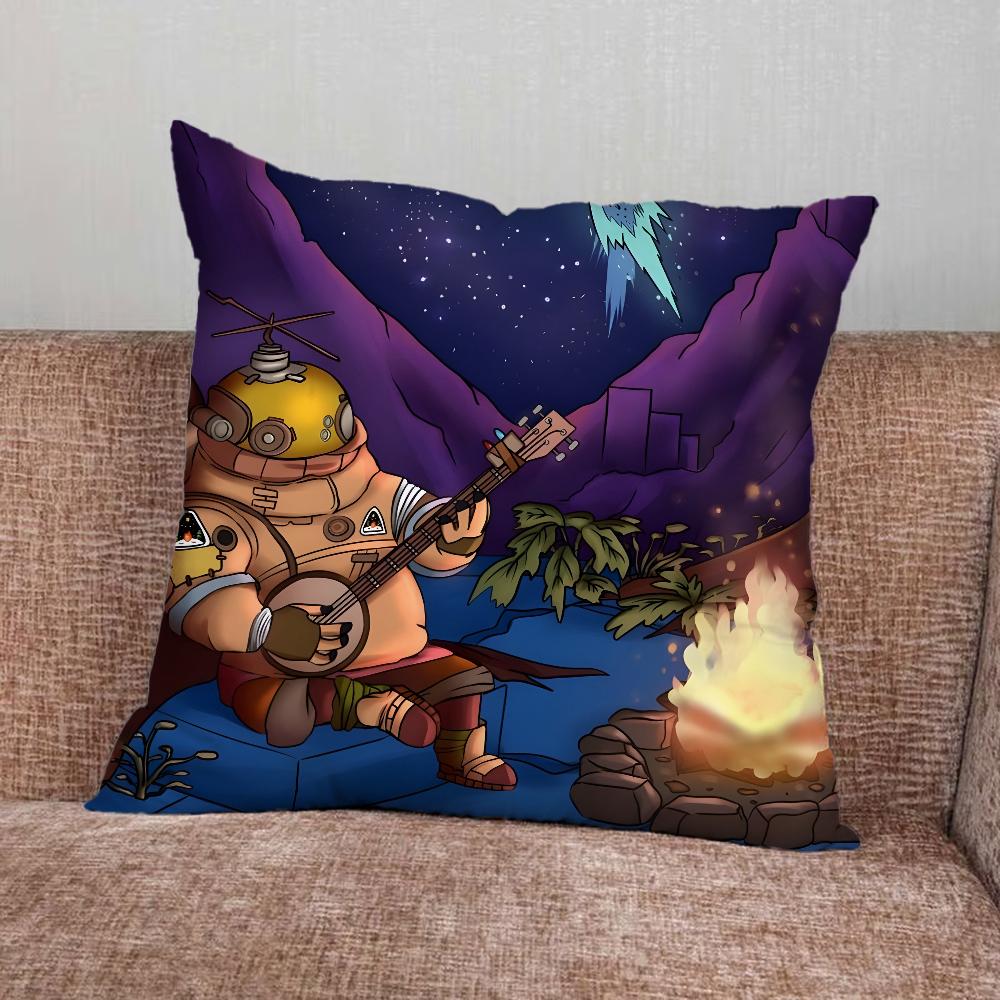 O-Outer Wilds Game Pillow Case For Home Bedroom Car Office Decoration Living Room Sofa Cushion Cover Suitable