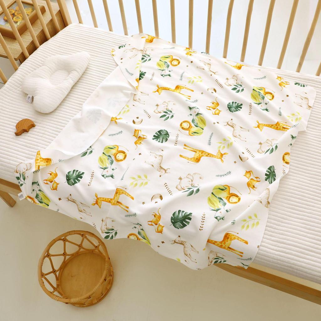 All-Cotton Newborn Swaddle Blanket: Boneless Baby Wrap Towel