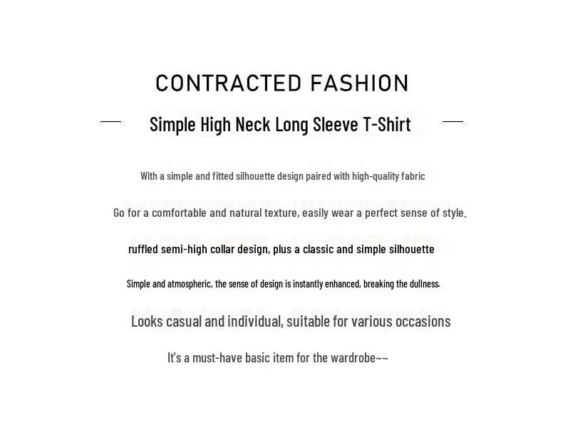 De Velvet Women's High Neck Fleece Base Layer, Plus Size Long Sleeve, Printed, Thick & Warm Top for 2025 Autumn/Winter.