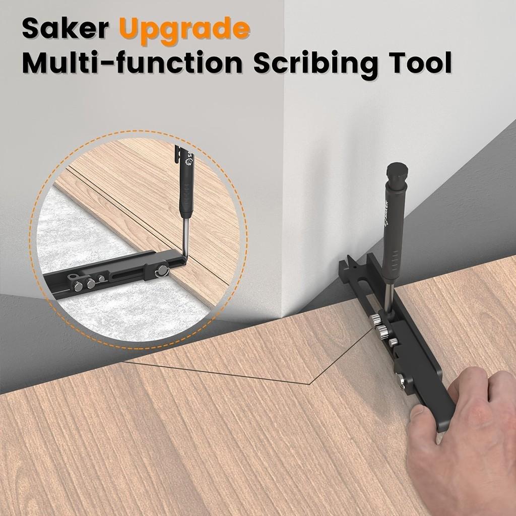 Multi-function Scribing Tool Portable Plastic Deep Hole DIY Woodworking Scribe Gauge Scriber Line Maker Measuring Tool