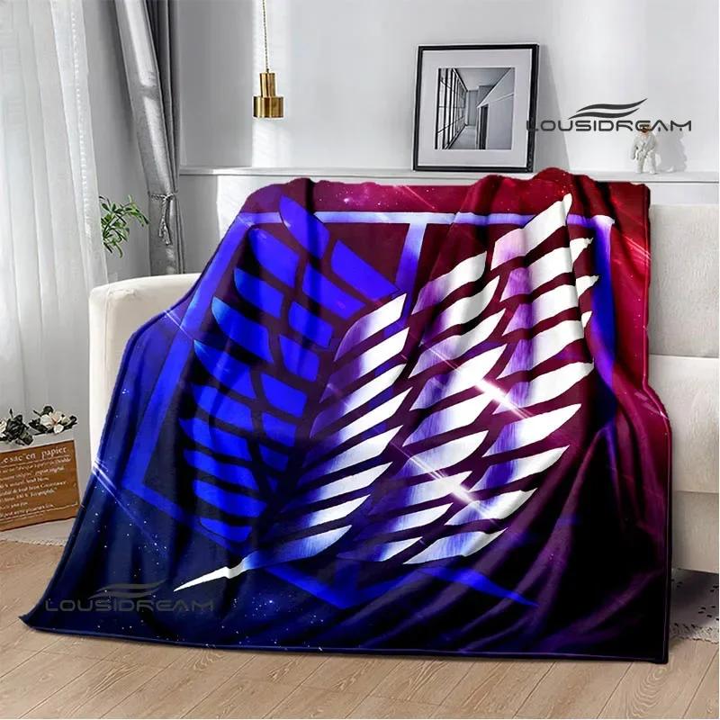 Cartoon A-Attack On Titan Printed Blankets Picnic Blanket Warm Flannel Blankets Home Bed Linings Blankets for Beds Birthday Gift