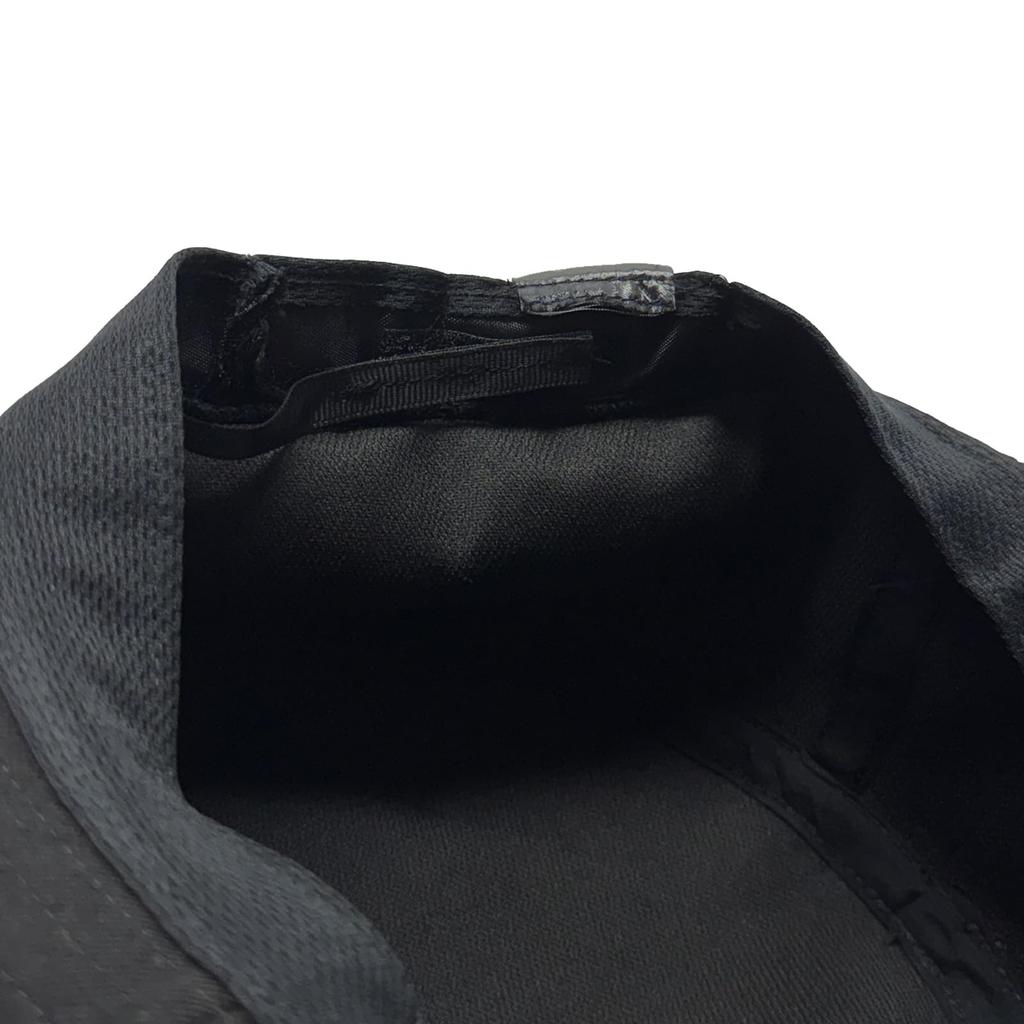 Rodem Plus Size Pork Pie Bucket Twill Size Black Men's Hat, 2-Way Cotton, Thin, Soft, Lightweight, Foldable, Washable, Cotton, XL,