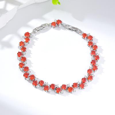 Multi-Color Full Diamond Bracelet, High-End Women'S Light Luxury Jewelry Design Bracelet