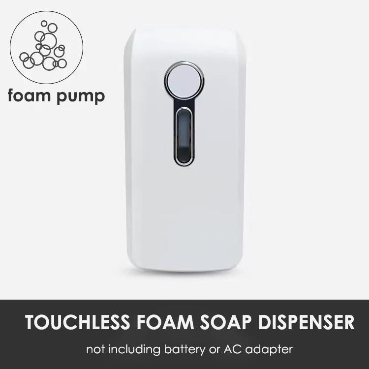 1000ml Plastic Wall-Mounted Double Automatic Foaming Hand Soap Dispenser with Refillable Bottle for Office Use