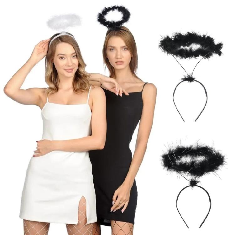 Soft Devil Cool Headband Animal Stage Dark Princess Hair Hoop for Kids Shows