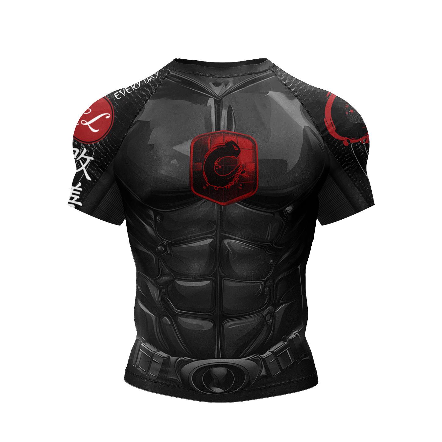 

Мужская быстросохнущая дышащая футболка с принтом для бега M