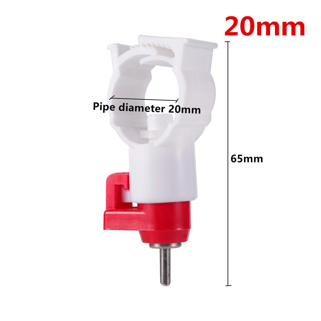 Automatic Chicken Water Nipple Drinker Bird Coop Feeder Chicken Red Waterer Hanging Cup Poultry Farm Drinker Poultry Tools 5 Pcs