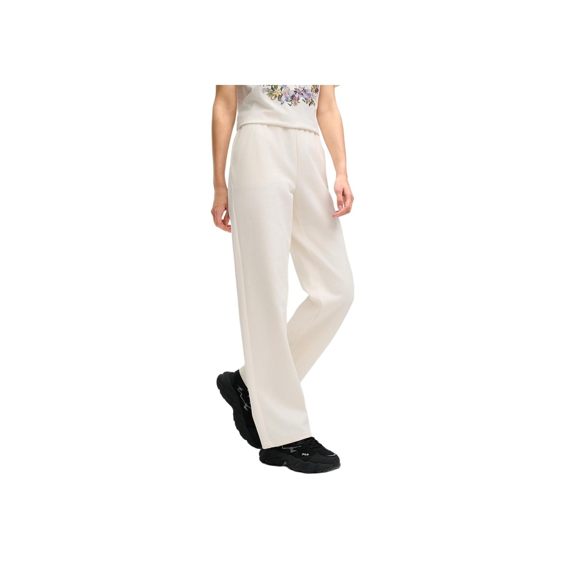 

New FILA Casual Pants Women s Light Beige White F11W518608F-IV XL