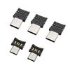 1/5pcs Type C To USB Adapter 2.0 Micro USB Male To USB  A Female Data OTG Connector For Samsung Xiaomi Huawei Type USB C Devices