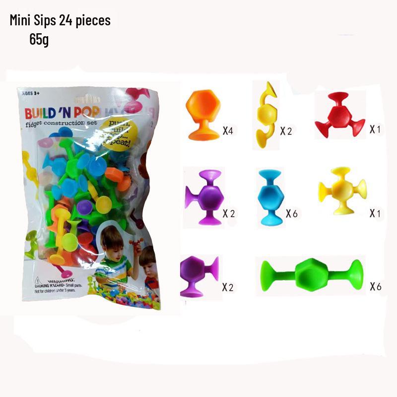 Sticky Suction Cup Building Blocks: Versatile DIY Educational Toys for Kids