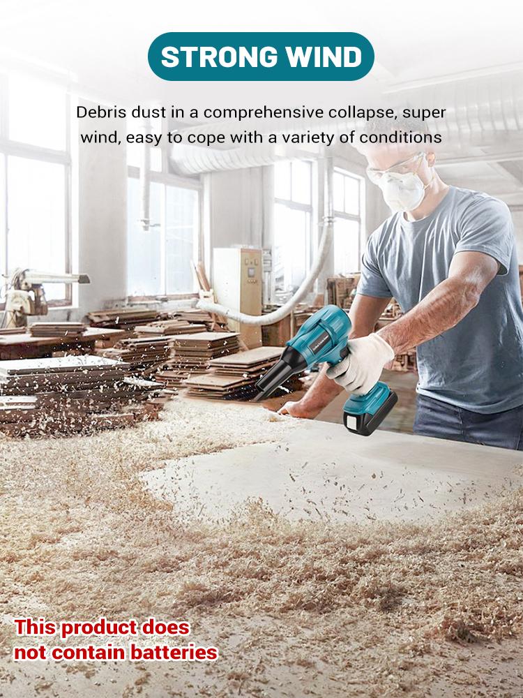 350W Violent Fan Blow Dryer 160000RPM Brushless Handheld Electric Turbo Jet Fan For Makita/Dewalt/Milwaukee 18V Li-ion Battery