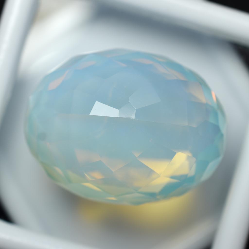Lab-Created Opal Loose Gemstone Ethiopian Multi-Color 52 ct Oval Cut October Birthday Birthstone