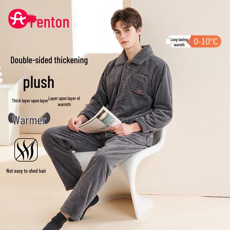 Fenteng Plush Fleece Loungewear Set XXXL