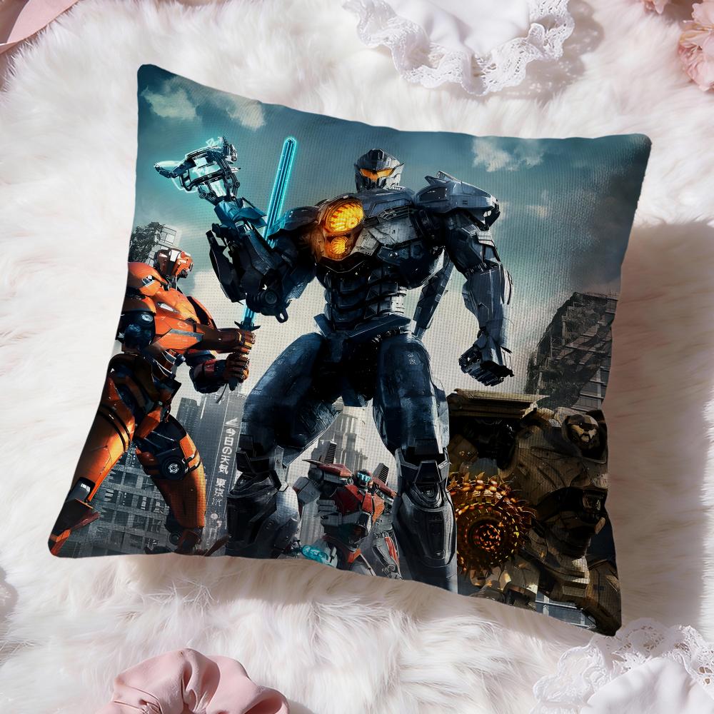 Popular P-PPacific Rim Cushion Cover Soft Washable Pillow Case Multi-Scene for Couch Bed Travel Office Use