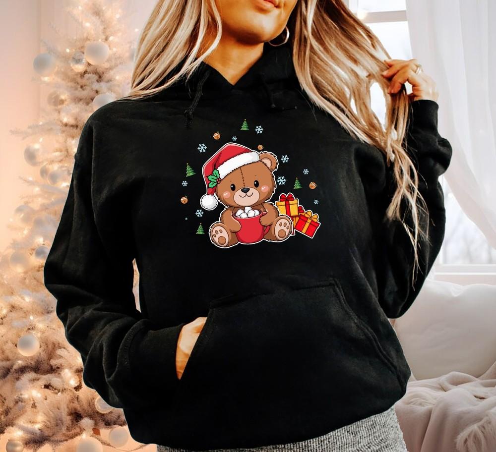 

Рождественская семейная поездка 2025, Персонализированное унисекс худи, Рождественский плюшевый HOD) 4XL