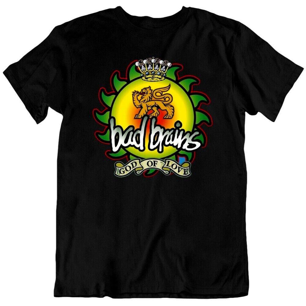 Vtg God Of Love By Bad Brains Band Cotton All Size Men Women Black Shirt BL218 Unisex T-Shirt XL